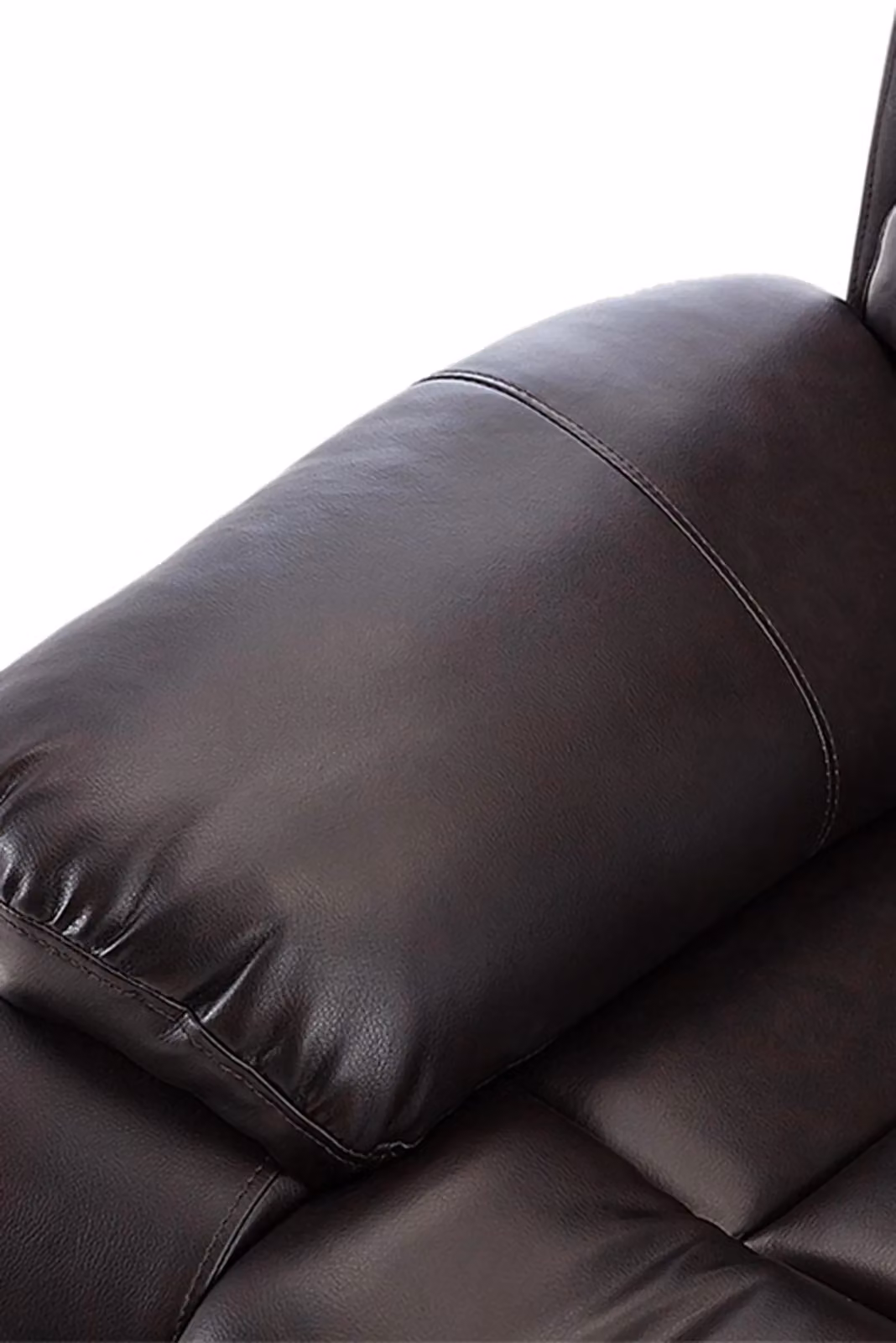 More4Homes Chester Manual Recliner Bonded Leather 1+2 Seater Sofa Set in Brown – 4