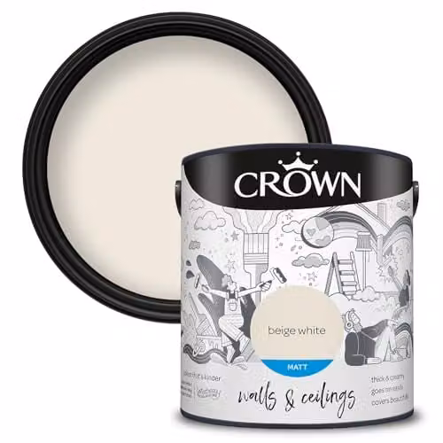 Crown Matt Emulsion Beige White 2.5 l