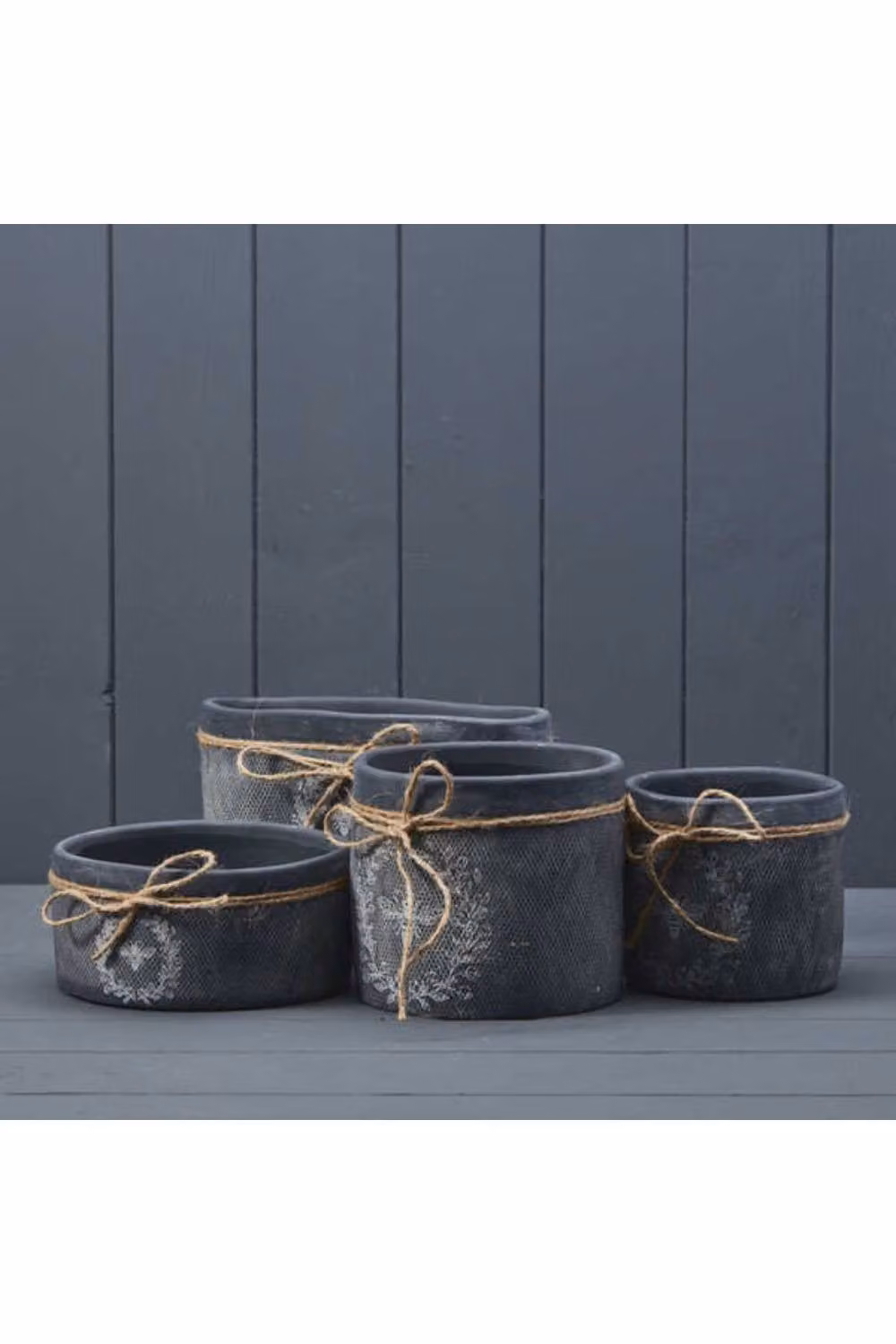 KDMD Rustic Black Ceramic Indoor Tabletop Planter, 10 cm – 2
