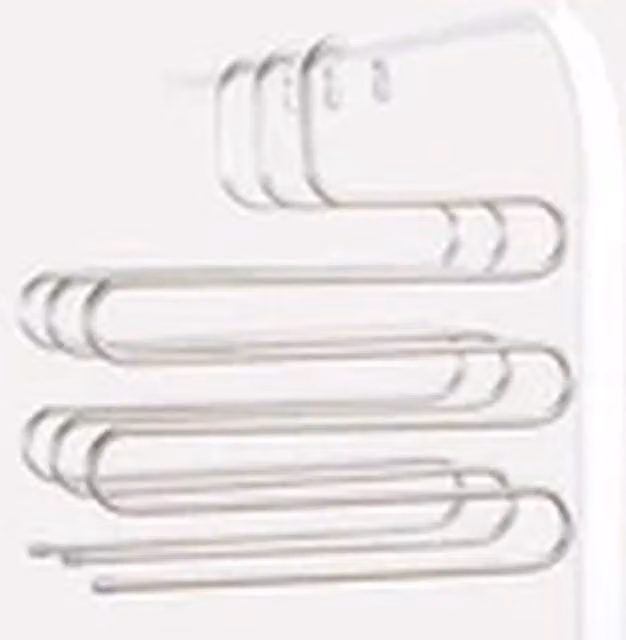 EONLION 3-Layer Multi-Layer Trouser Hanger Space Saver Organizer in Silver – 1