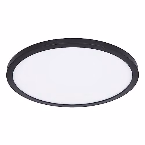 Netlighting Sapana Round LED Flush Ceiling Light, Black or White, IP44, 3000K Warm White, Diameter: 42 cm – 1