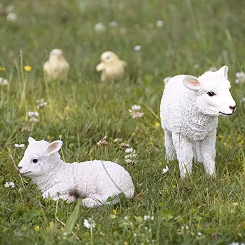 Pflanzen Kölle Decorative Standing Lamb, Multicolour and White, W/D/H: 27.6 x 11.2 x 29.3 cm – 2