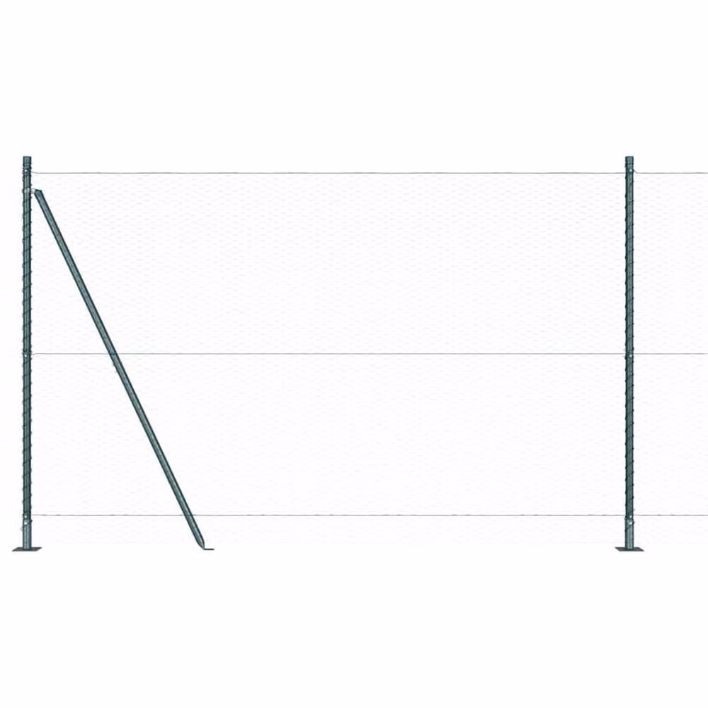 Berkfield Home Green Hexagon Steel Fence, W: 1.4 m, L: 25 m – 5