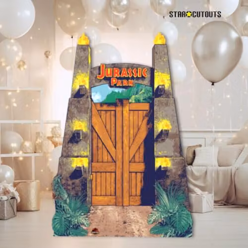 Star Cutouts SC4079 Jurassic Park Entrance Sign Multicolour Cardboard Cutout Party Decoration – 3