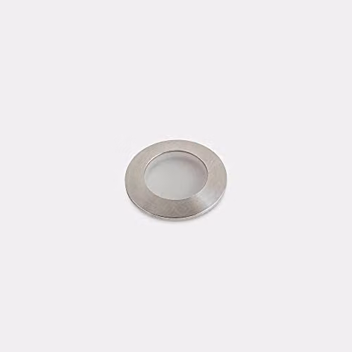 Netlighting LEDS C4 Rim Round Outdoor LED Recessed Ground Light in Grey Stainless Steel, 3000K Warm White