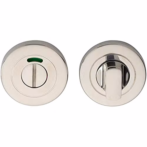 Loops Thumbturn Lock and Release Handle with Indicator in Bright Steel Silver, Concealed Fix