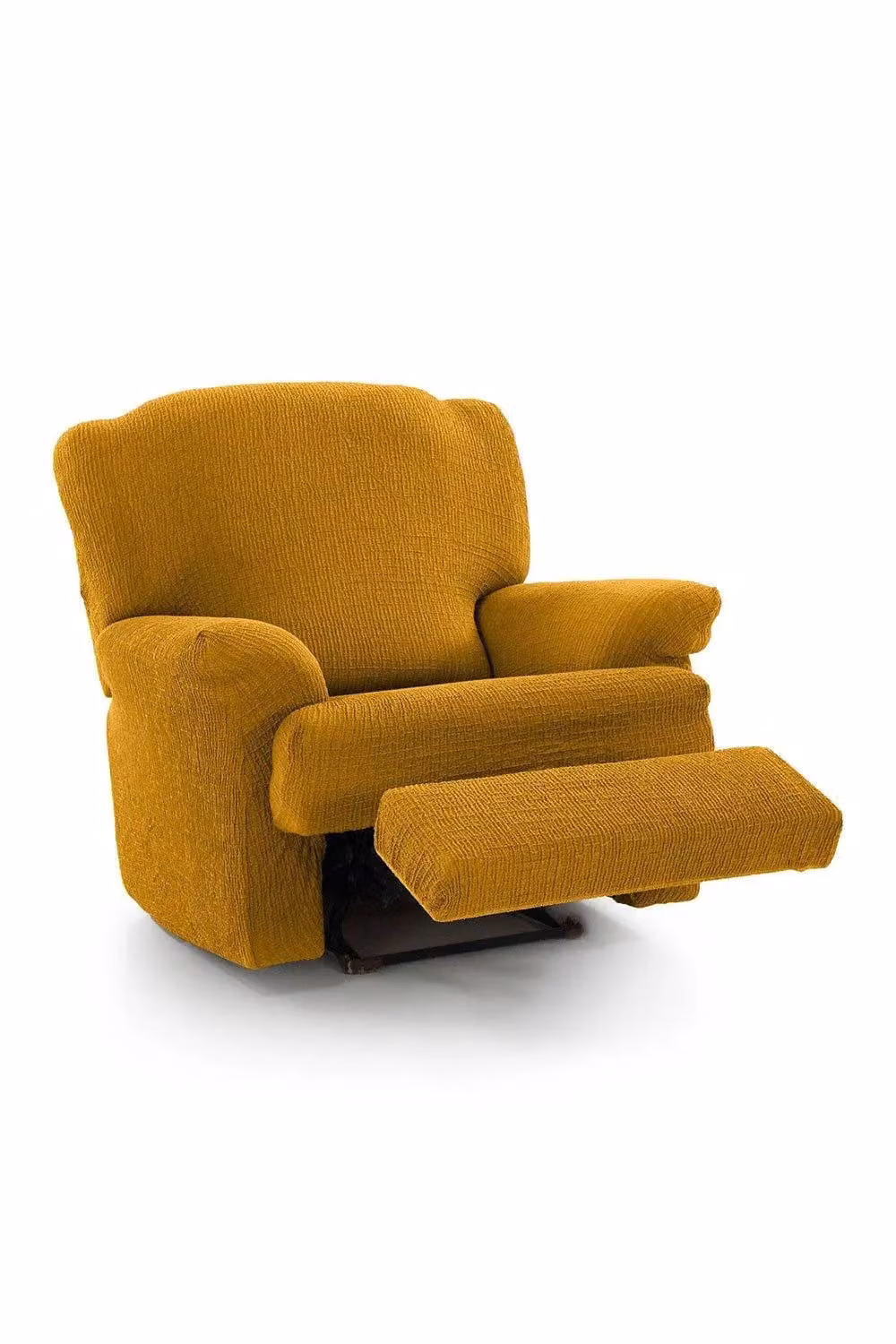Homescapes Iris Recliner Armchair Elasticated Slipcover Protector in Yellow – 2