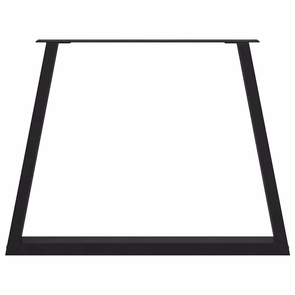 Berkfield Home V-Shape Dining Table Legs, 2 Pieces, Black Steel, H: 90 cm, W: 72 cm – 4