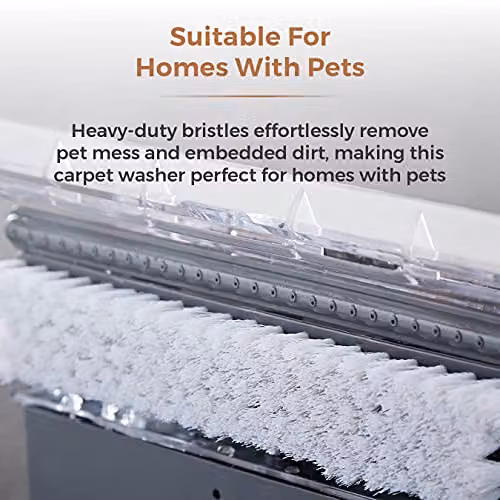 Tower AQUAJET PLUS Carpet Washer with Pet Hair Removal, Gold and Grey – 4