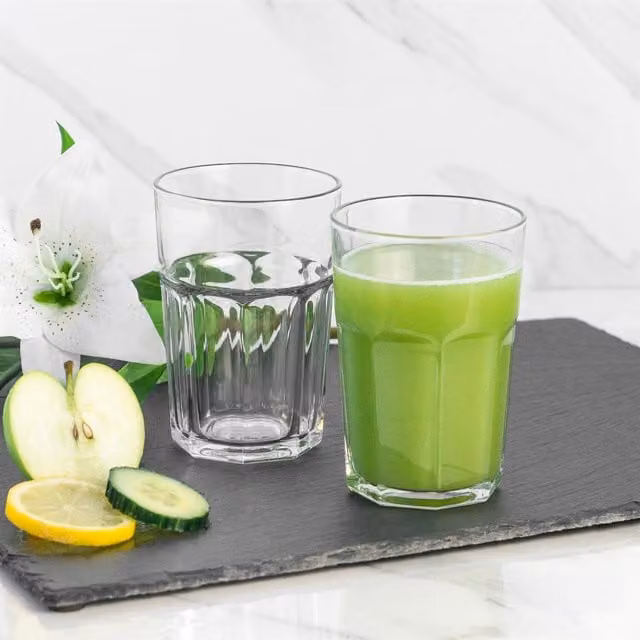 LAV Aras Transparent Highball Tumbler Glasses, Pack of 6, 365 ml