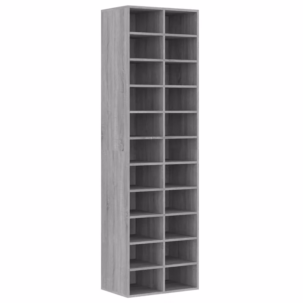 Berkfield Home Modern Grey Shoe Cabinet W/D/H: 54 x 34 x 183 cm – 2