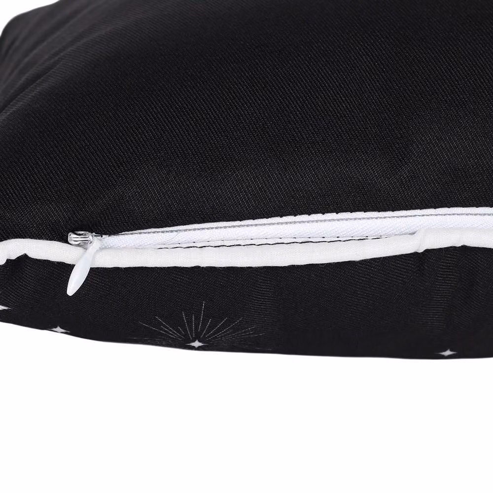 Something Different Rectangular Triple Moon Design Cushion in Black, W/D/H: 40 x 25 x 10 cm – 2