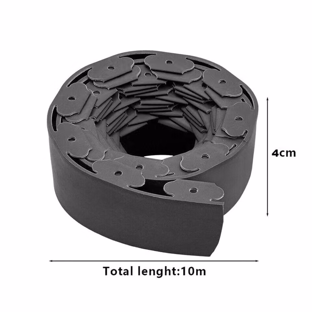 NESTLUNE Heavy Duty Lawn Edging Border in Black with 50 Pegs – 2