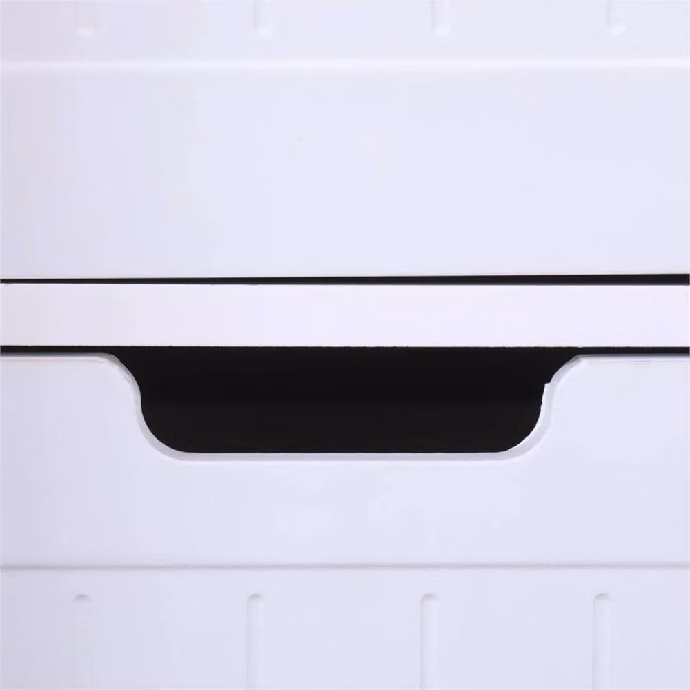 Nordara White Bathroom Storage Cabinet with 4 Drawers and 1 Door, W: 60 cm, H: 65 cm – 2