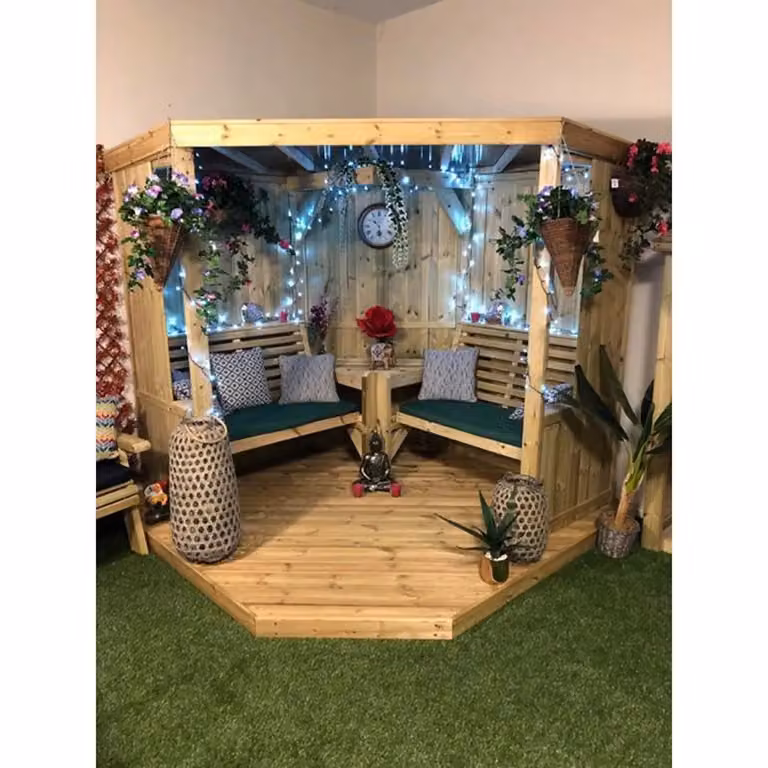 Churnet Valley Garden Furniture Ltd Brown Wood Decking for 4 Seasons Garden Room or Clementine Arbour