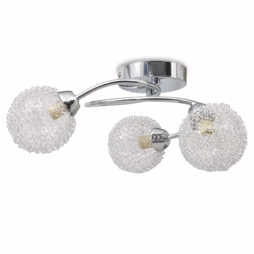 Berkfield Home White and Chrome Ceiling Lamp for 3 G9 Bulbs, 120 W – 2