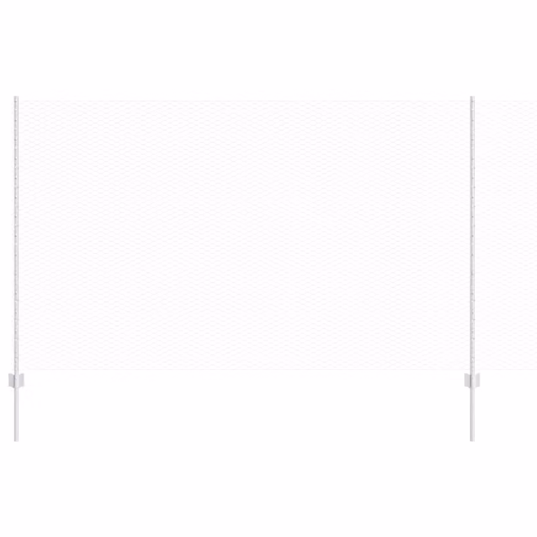 Berkfield Home 10-Piece Galvanised Steel U-Channel Fence Posts in Silver, Height: 140 cm