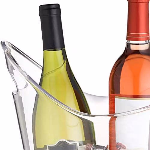 BarCraft Transparent Acrylic Wine Cooler Bucket with Handle, 4.4 Litres – 2