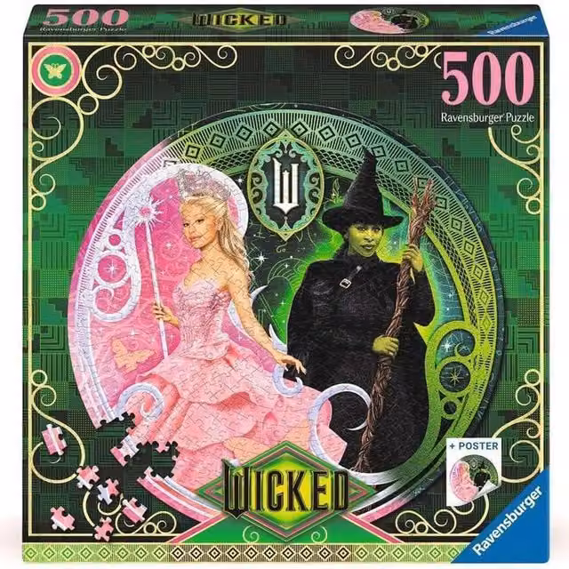 Ravensburger Wicked 500 Piece Fantasy Characters Jigsaw Puzzle in Multicolour and Green