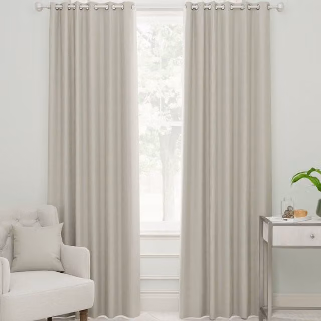 Linda Barker Royal Velvet Made to Measure Ivory Eyelet Curtain Panel