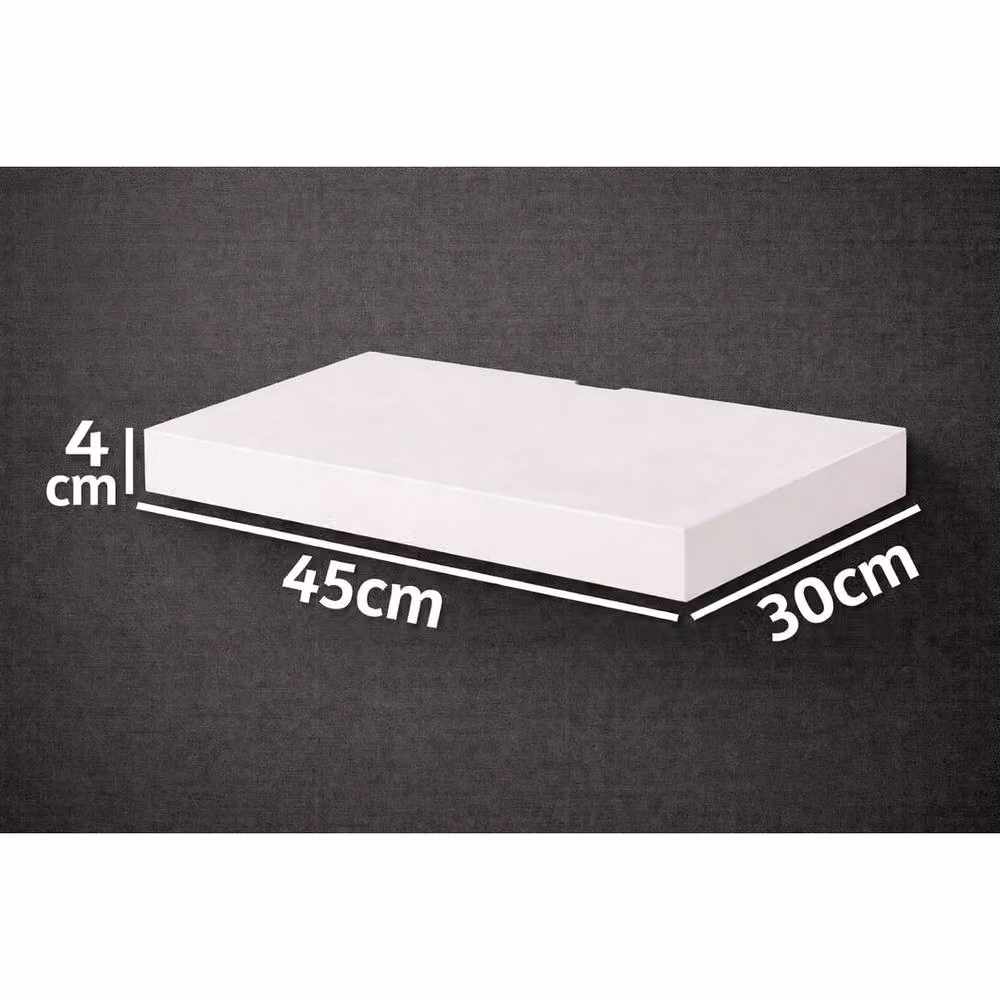 Kelvenix White Wall Mounted Floating Media Shelf – 2