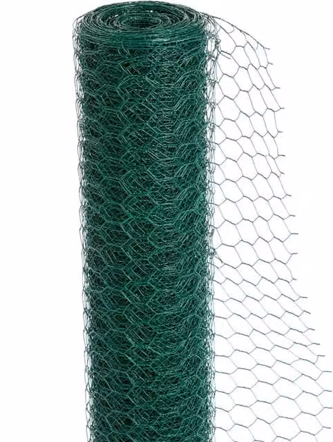Actiaspet Green PVC Galvanised Steel Wire Mesh Fencing, Height: 25 cm, Length: 1200 cm