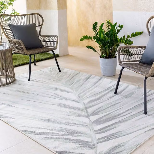 Livabliss Roma Modern Abstract Rug in Green and Grey, W: 160 cm, L: 215 cm