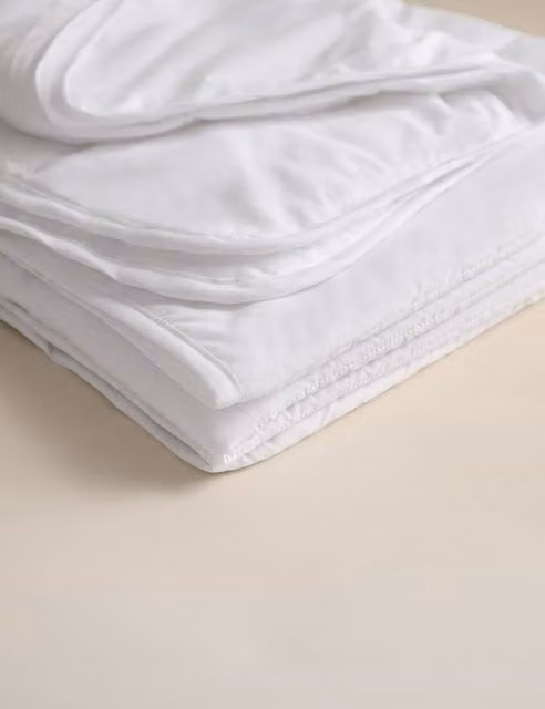 M&S Smart Wash & Dry Anti Allergy 1 Tog Microfibre Duvet, White