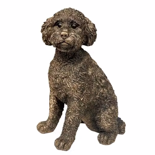 Leonardo Reflections Animal Crackers Cockapoo Figurine, Bronze, Height: 17 cm – 1