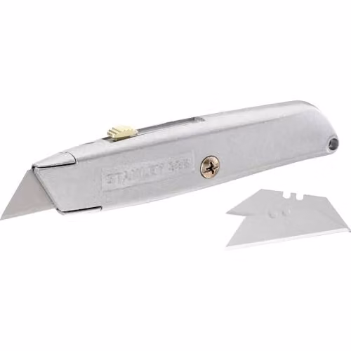 Stanley 9mm Snap-Off Retractable Utility Knife in Grey and Silver