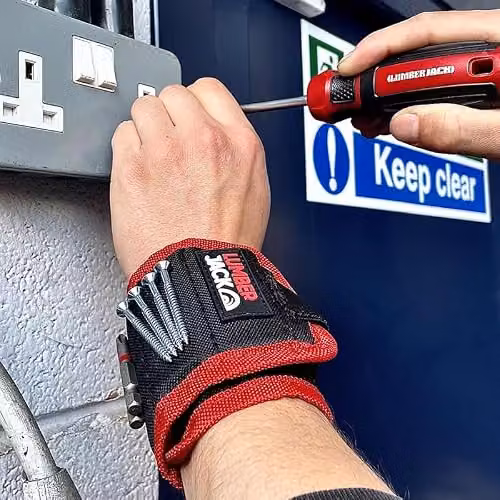 Lumberjack Magnetic Tool Wristband in Red – 2