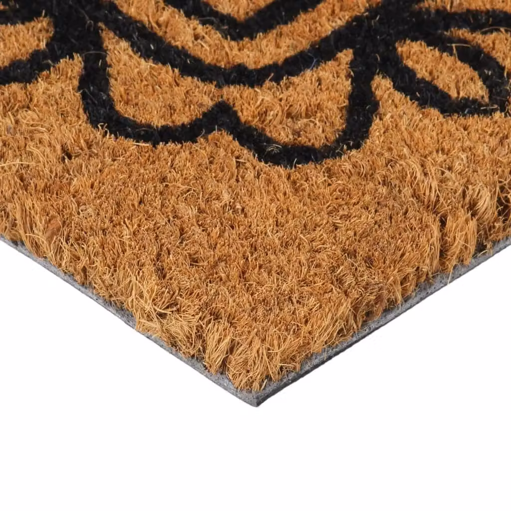 Berkfield Home Brown Coir and PVC Rectangular Door Mat, W/D: 60 x 40 cm – 2
