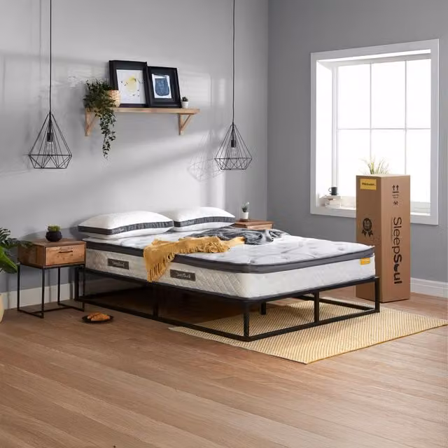 SleepSoul White Hybrid Knit Fabric Mattress with Temperature Regulation, W/D/H: 180 x 200 cm – 2