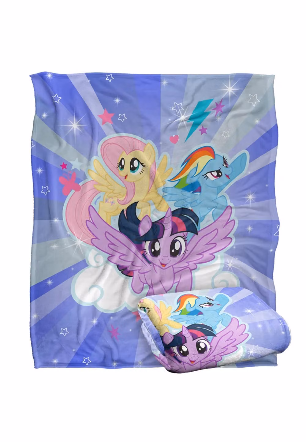 LOGOVISION White Fluffy Fleece Throw Blanket for Children, W/D/H: 152 x 127 cm – 2
