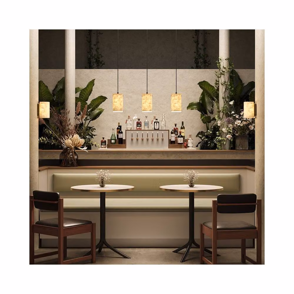 Netlighting Maris Bar Pendant Ceiling Light in Black with E14 Socket – 2