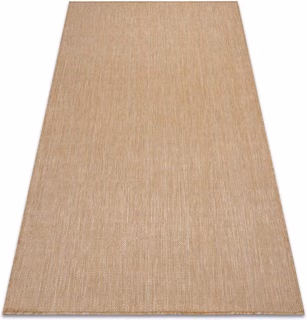 RugsX Sion Beige Rectangular Flat Weave Rug, W: 140 cm, L: 190 cm