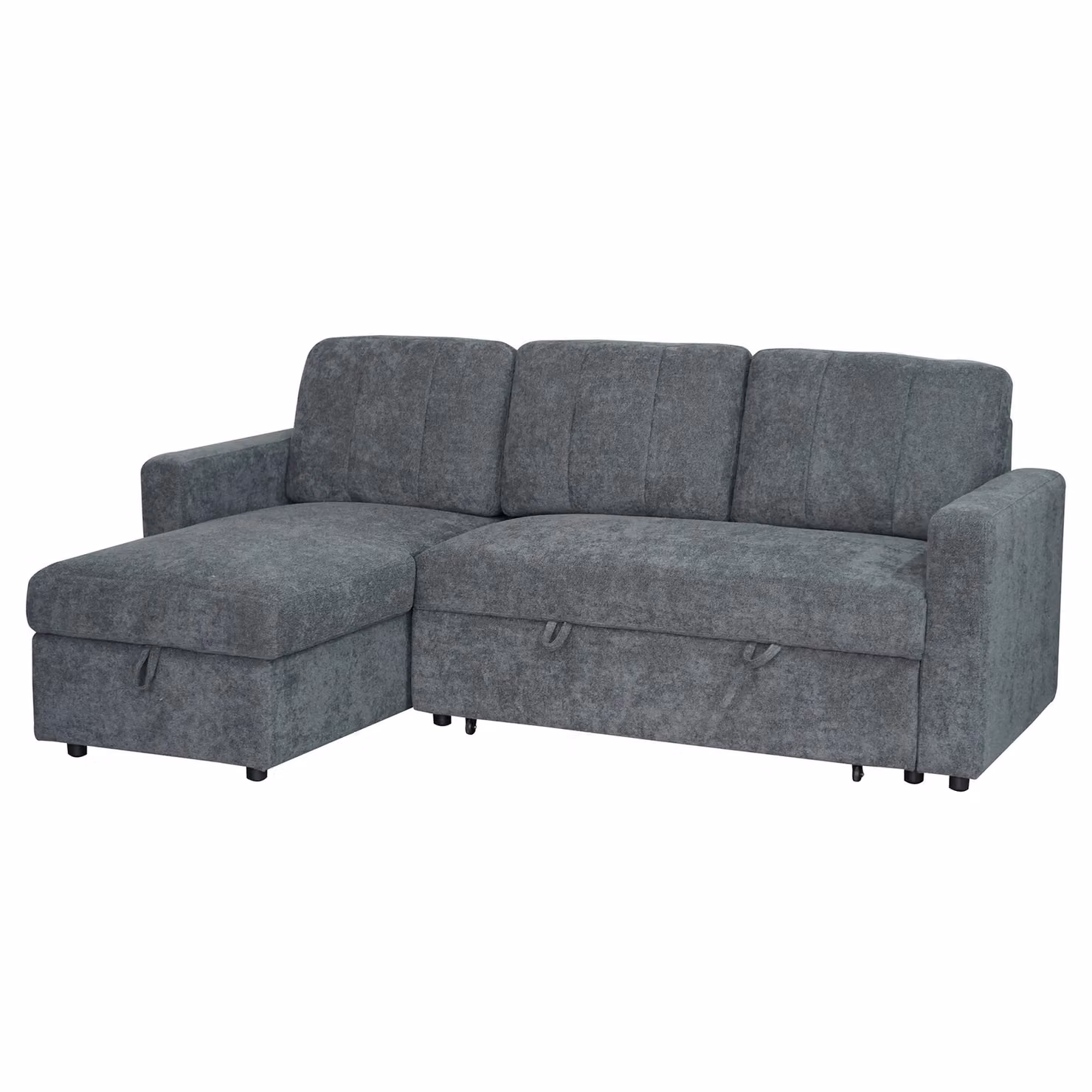 Aspire Nexis 3 Seater Corner Sofa Bed with Storage and Left-Facing Chaise in Grey – 2