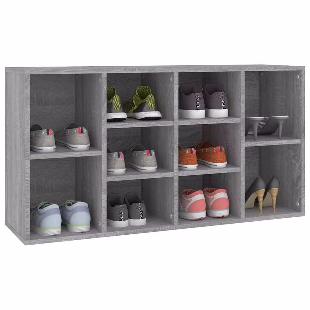 Berkfield Home Grey Sonoma Shoe Bench W/D/H: 103 x 30 x 54.5 cm – 3