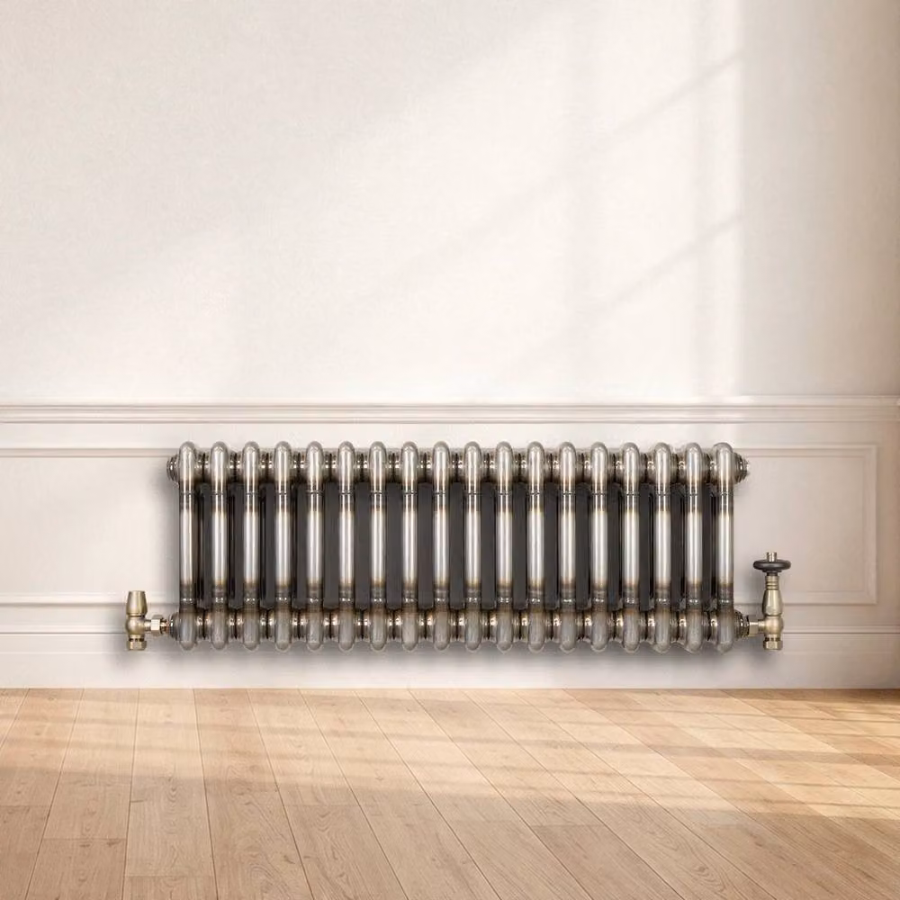 Monstershop Traditional 2 Column Steel Radiator in Silver, W: 30.0 cm, H: 83.0 cm – 4