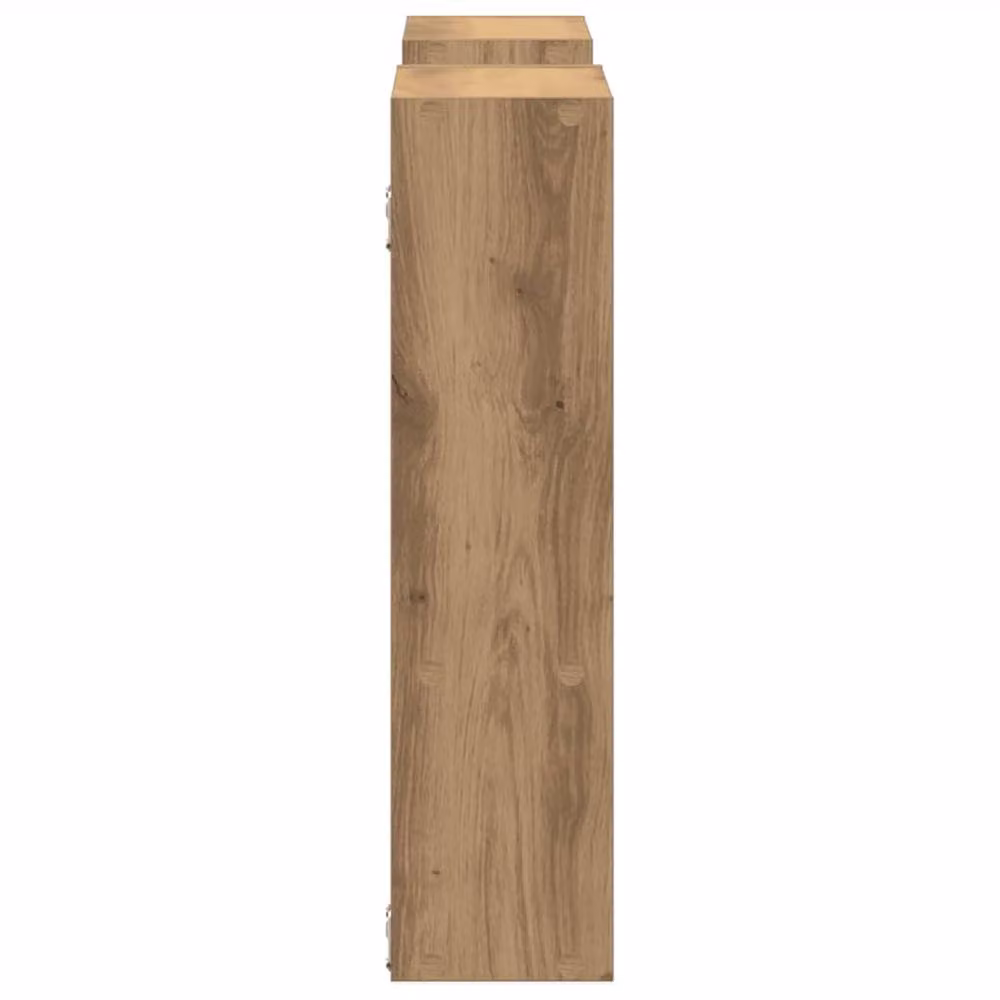 Berkfield Home Artisan Oak Wall Shelf in Brown, W: 99 cm, D: 15 cm, H: 60 cm – 4