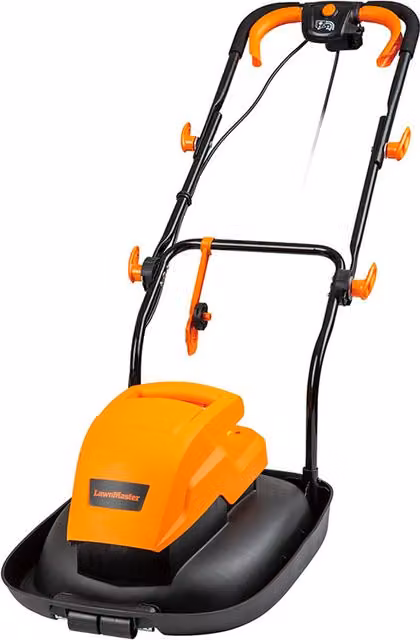 LawnMaster Electric Hover Mulching Mower, Orange