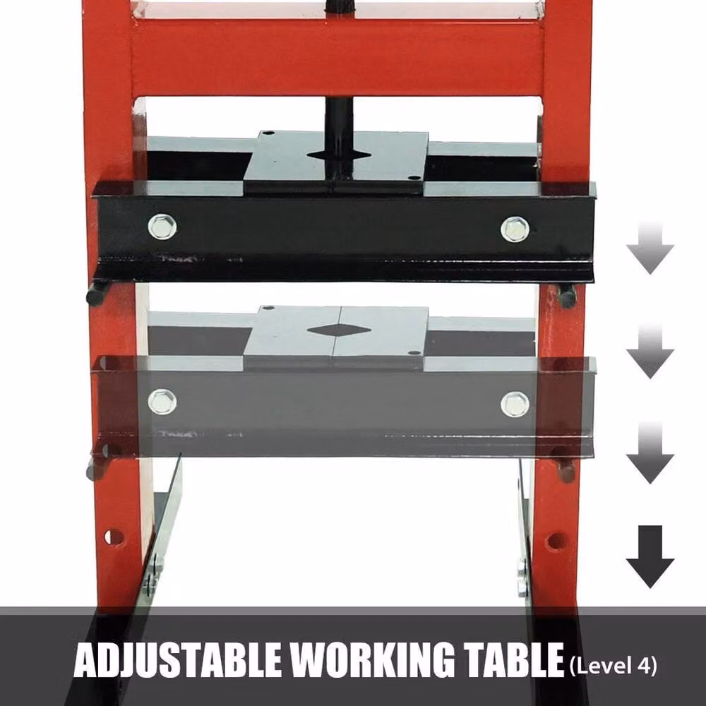 SPETLEK 6T Hydraulic Bench Press Machine in Red – 3
