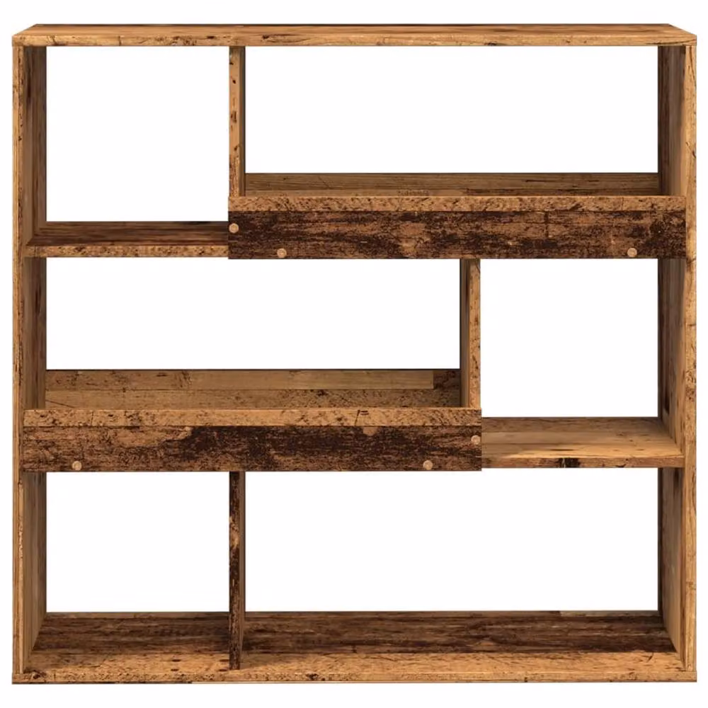 Berkfield Home Old Wood Room Divider in Brown, W/D/H: 100 x 33 x 94.5 cm – 4