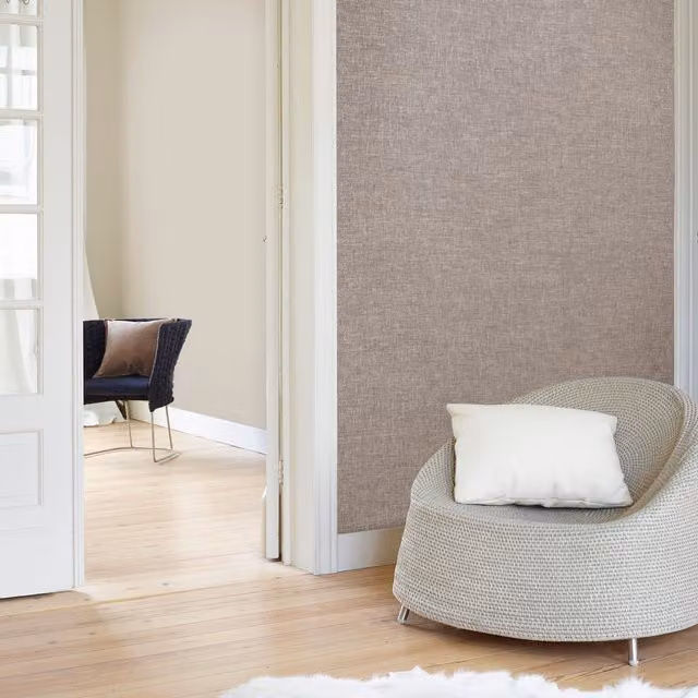 Grandeco Adana Textured Wallpaper in Brown and Red