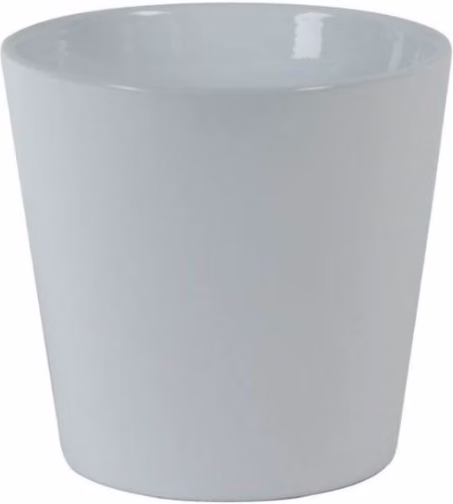 KDMD Hortus Vienna Glossy White Ceramic Pot, 2 Pack