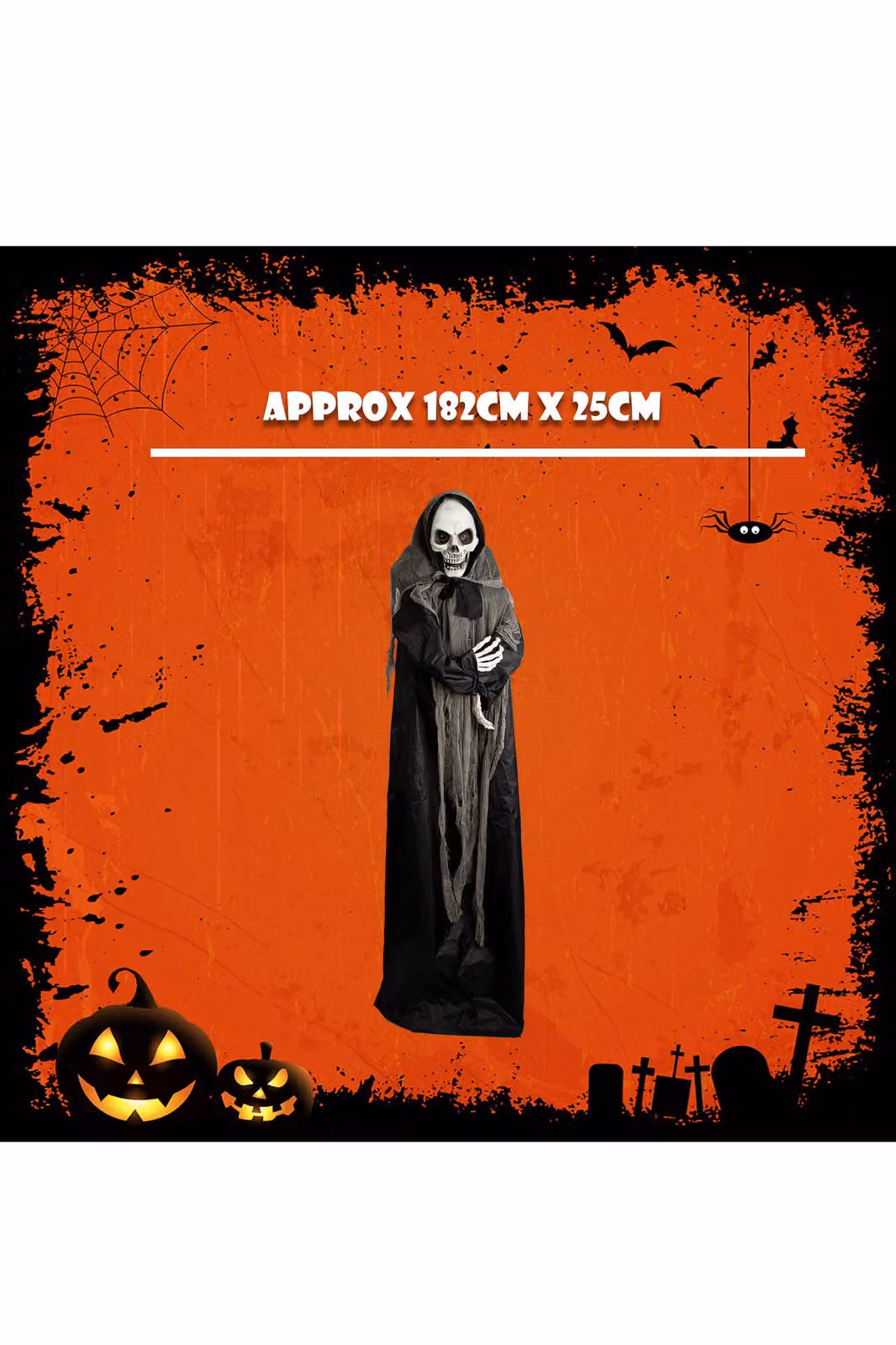 VFM e-Store Animated Skeleton Ghost Halloween Decoration in Black – 2