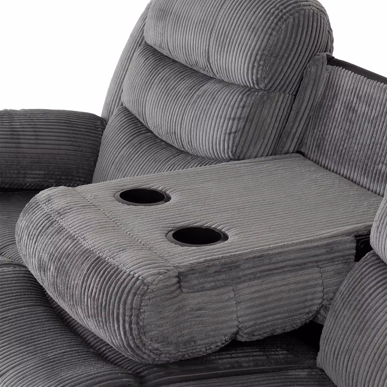 Seconique Roma 3+2 Recliner Suite in Grey Upholstered with 3 Seater and 2 Seater Sofas – 5