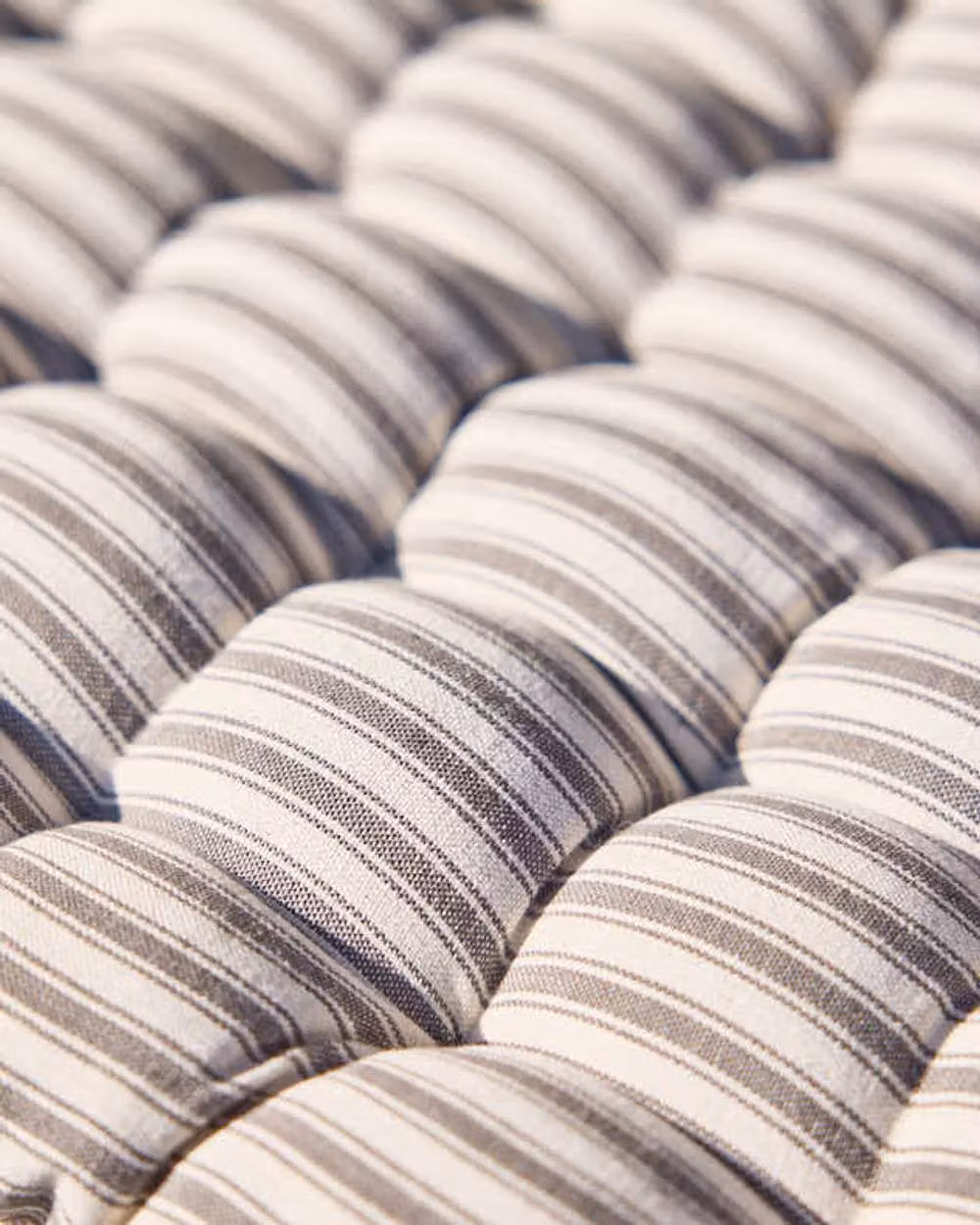 Dibor Grey Striped Summer Outdoor Garden Bench Cushion, Large, W: 45 cm, L: 100 cm – 4