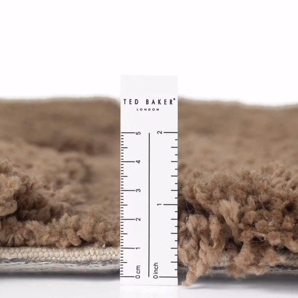 Ted Baker Lambeth Jasper Geometric High Pile Rug in Brown, W: 160 cm, D: 230 cm – 2