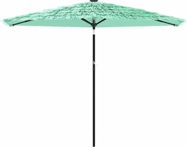 Berkfield Home Durable Green Garden Parasol with Steel Pole, W/D/H: 288 x 288 x 225 cm